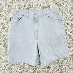 Vintage y2k Chic High Rise Denim Jean Shorts Women's 14 Light wash